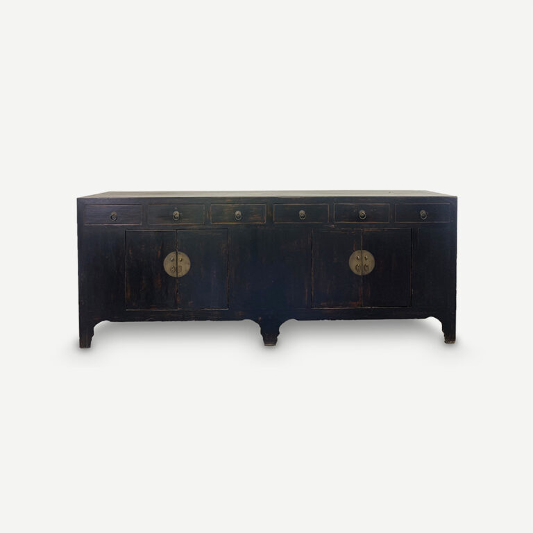 Large Vintage Sideboard Black