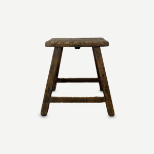 Vintage Square Stool #1