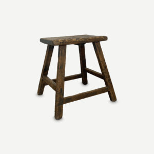 Vintage Square Stool #1