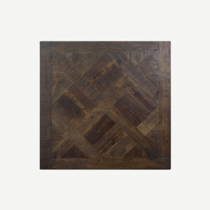 Parquet Coffee Table Square Brown