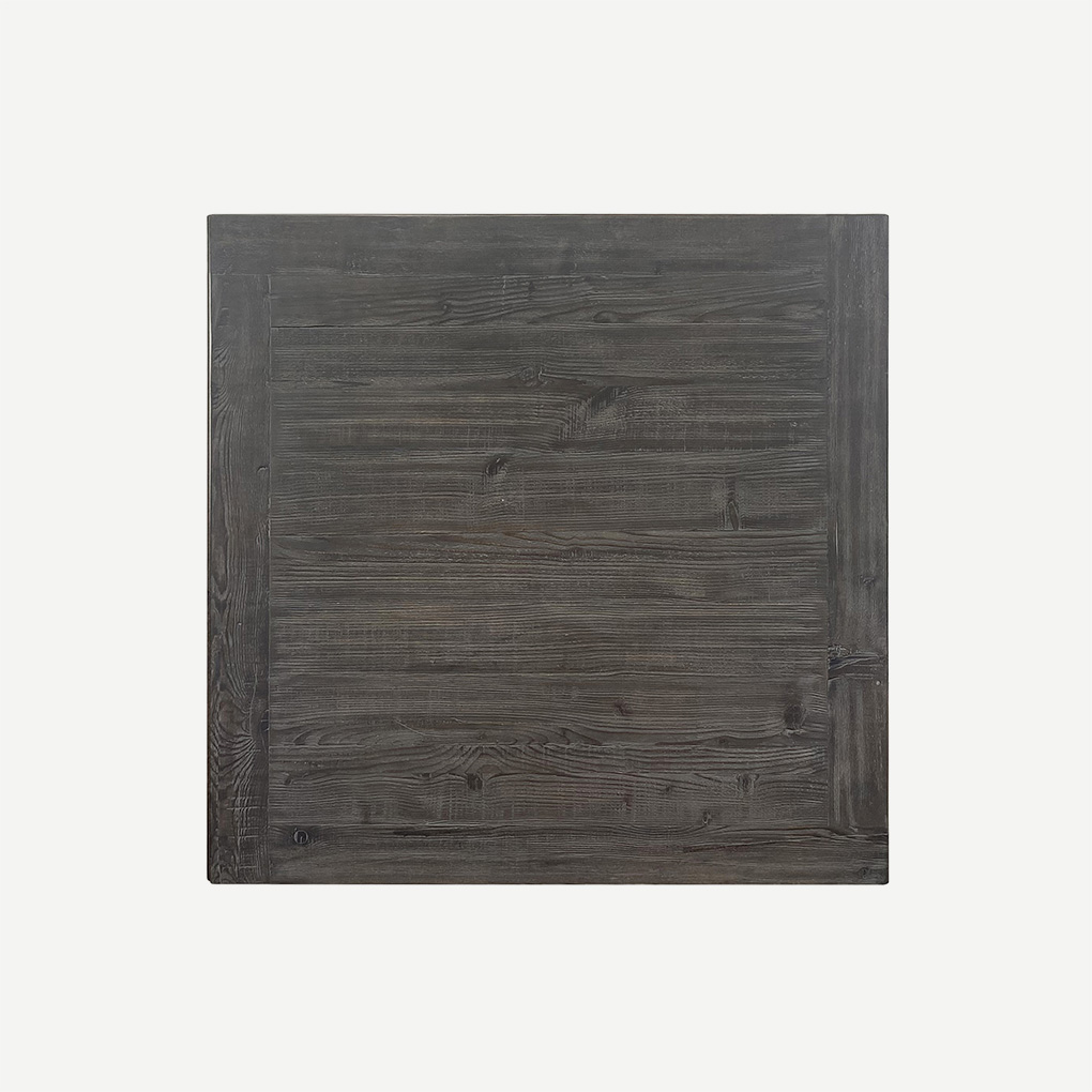 Plain Coffee Table Square Grey/Black